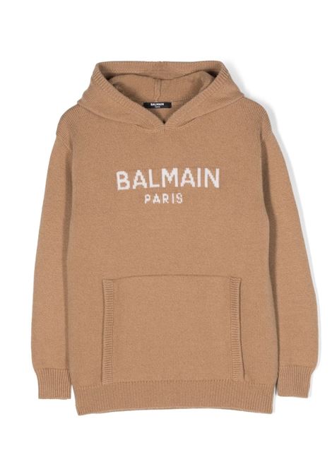 Felpa con logo BALMAIN KIDS | BT9P80 W0023116